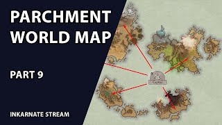 Parchment World Map: Part 9 | Inkarnate Stream.