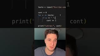 ✍️ Este contador de letras engaña… 😳 #Python