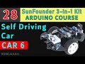 Lesson 28: Car-6  SunFounder self Driving Arduino car using |  Robojax