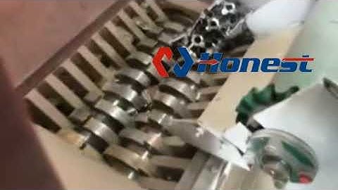 Scrap Engine Block Double Shaft Shredder