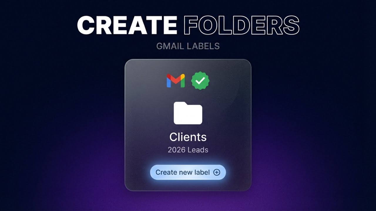 Nested Labels How To Create Folders In Gmail (Using Labels And Nested Labels) - YouTube