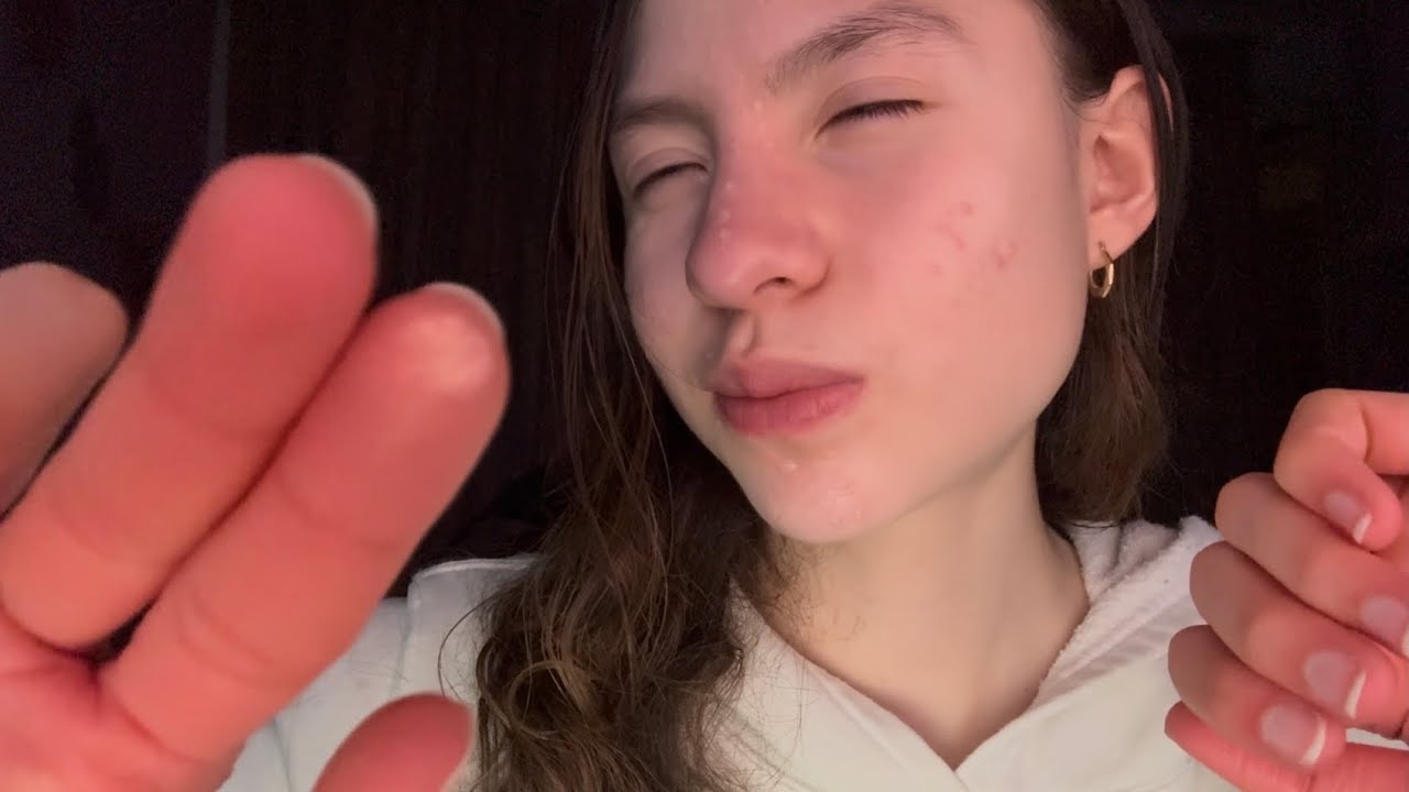 Touching Your Face ASMR 🤍 Sleep fast & Personal Attention
