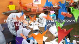 Pertandingan Melukis Poster Kemerdekaan Ke 59 Murid Tahap II SK Tandek