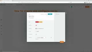 How to create and configure cards