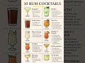 10 Rum Cocktails Try Your