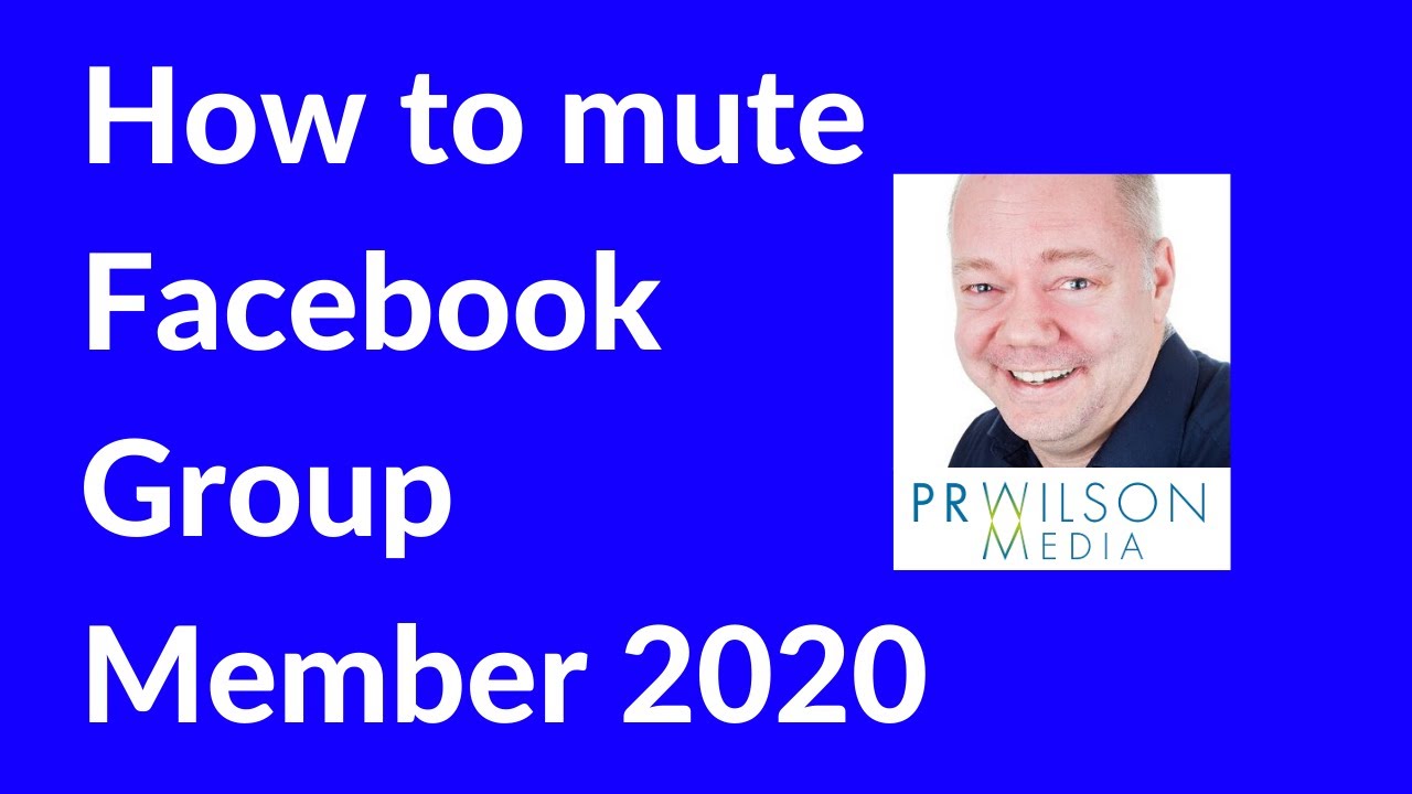 How to mute a Facebook group member 2020 YouTube
