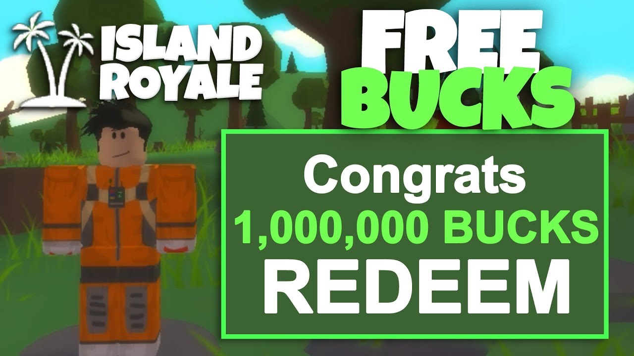 Epic Free Bucks Code Roblox Fortnite Island Royale Youtube