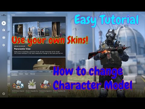 How to Change your panorama Character Model on Cs Go - YouTube