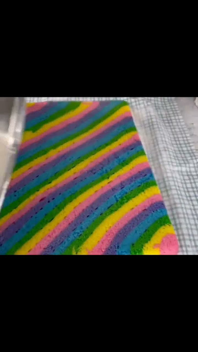 Rainbow cake!! cake decoration idea viral cake recipe