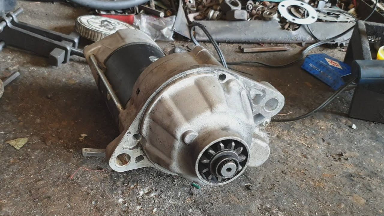 Hyundai starter motor repairing , 24 volt dynamo repair , Change