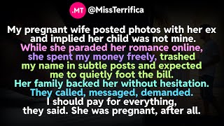 My pregnant wife posted photos with her ex and implied her child was not mine...