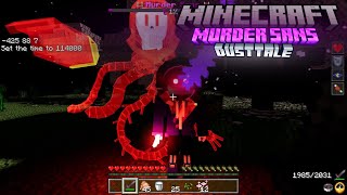 Fight Murder Sans Dusttale with RTX[MCPE-MCBE]Dust Sans in Minecraft,EnderFoxBoy MC🦊!!!