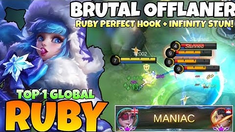 MANIAC! Unkillable Ruby insane Lifesteal Build DMG!! Ruby Best Build 2021 | Top 1 Global Ruby | MLBB