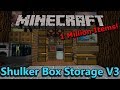 [Tutorial] Minecraft: 1 Million Item Shulker Box Storage System