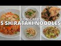 SHIRATAKI NOODLES in 5 ways｜For those who gaining weight during quarantine!（EP207）