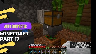Minecraft Automatic Composter For Bone Meal Build Walkthrough Video