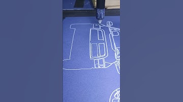 Project 0047 ready for future release #PlotterASMR #BlueprintArt  #MechanicalDrawing  #CarBlueprints