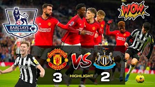 HASIL pertandingan premier league 23/24 Manchester United VS Newcastle | HIGHLIGHTS | sepak bola