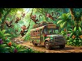 🎶 Wheels on the Jungle Bus: Fun Rhymes & Sing-Along Adventure for Kids! 🐾🚍