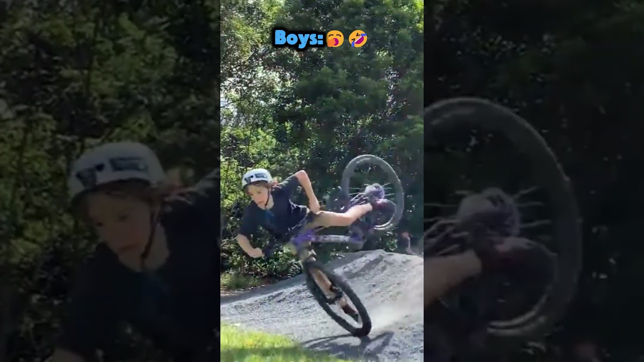 The difference between Boys and MEN... 💀🚲 #shorts #mtb #fail #phonk