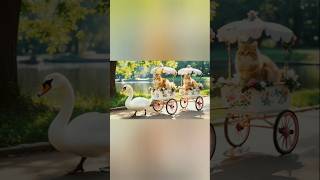 Download Lagu schattige oranje kat, zwaan die een koets trekt MP3 Download Lagu schattige oranje kat, zwaan die een koets trekt MP3
