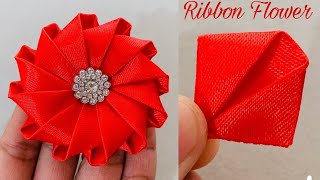 DIY: How to make an adorable fabric rose flower in just few minutes! | DIY Flower