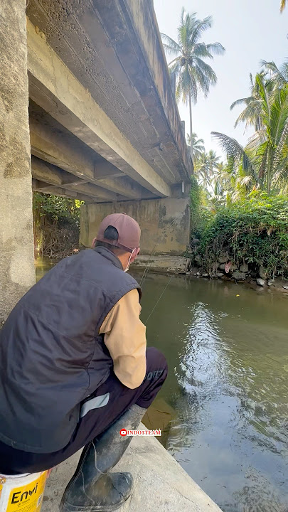 Fishing on a haunted bridge, surprised to see an apparition😱😭