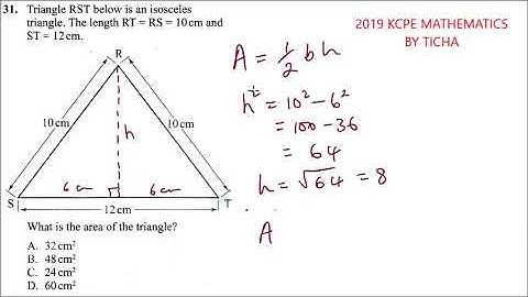 2019 KCPE MATHEMATICS QUESTION 31