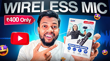 Cheapest Wireless Mic ₹400 Only 🤩 For Youtube & Instagram Reels ✌️