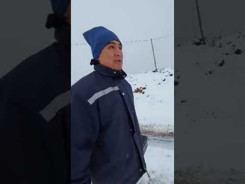 Nieve en Piedra del Águila y Camino a la Planta Transmisora de radio Gregorio Alvarez