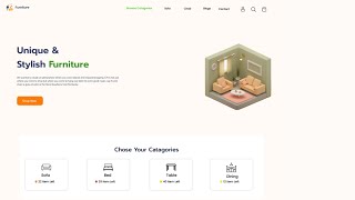 Modern Furniture Website Design in Figma | UI/UX Design for Ecommerce