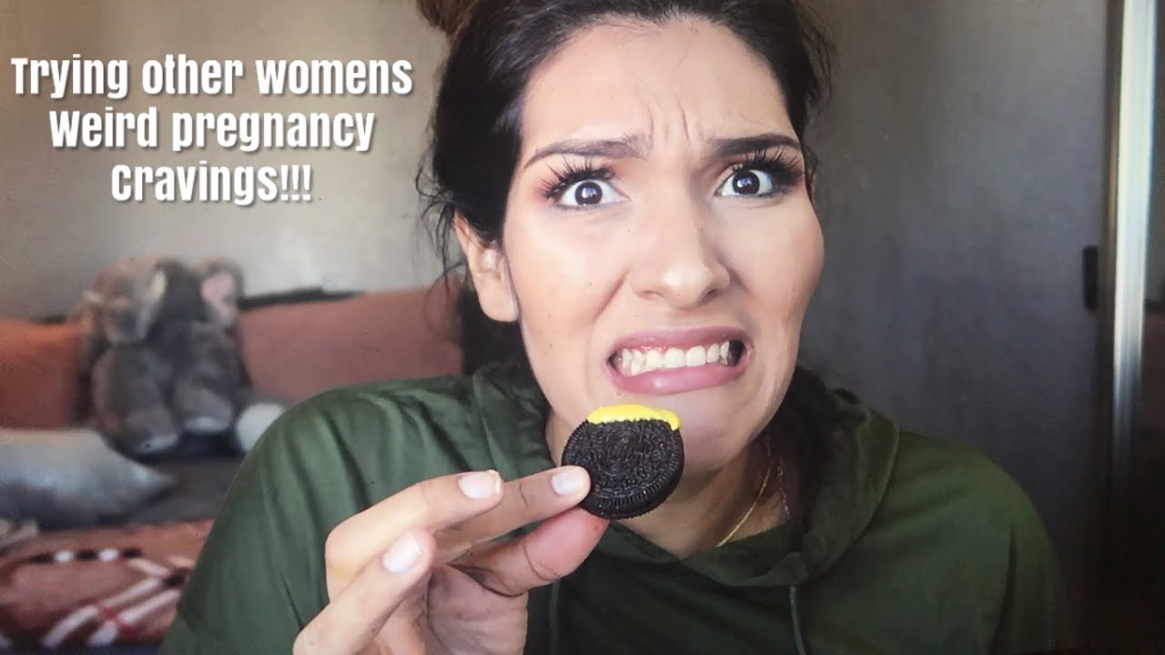 TRYING OTHER WOMENS WEIRD PREGNANCY CRAVINGS !!!BELLY SHOT - YouTube TRYING OTHER WOMENS WEIRD PREGNANCY CRAVINGS !!!BELLY SHOT - YouTube