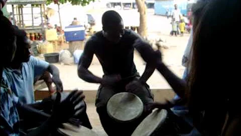 African Drum Circle in Accra Ghana Cultural Arts center 6