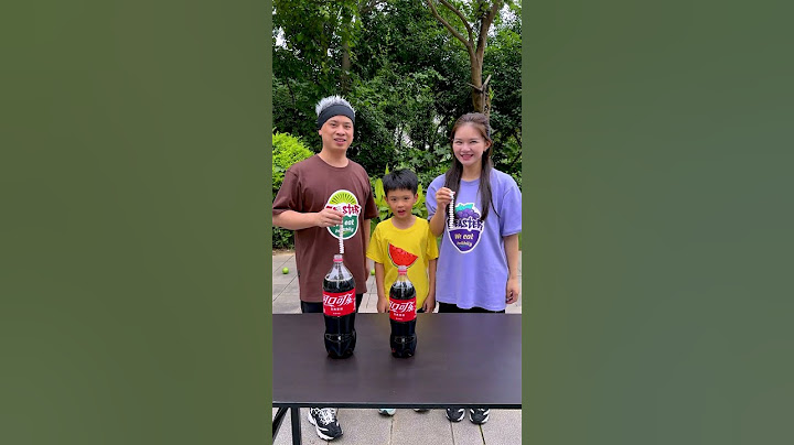 Coke Fountain Challenge, Whose Fountain Is The Highest? #Funnyfamily #Partygames