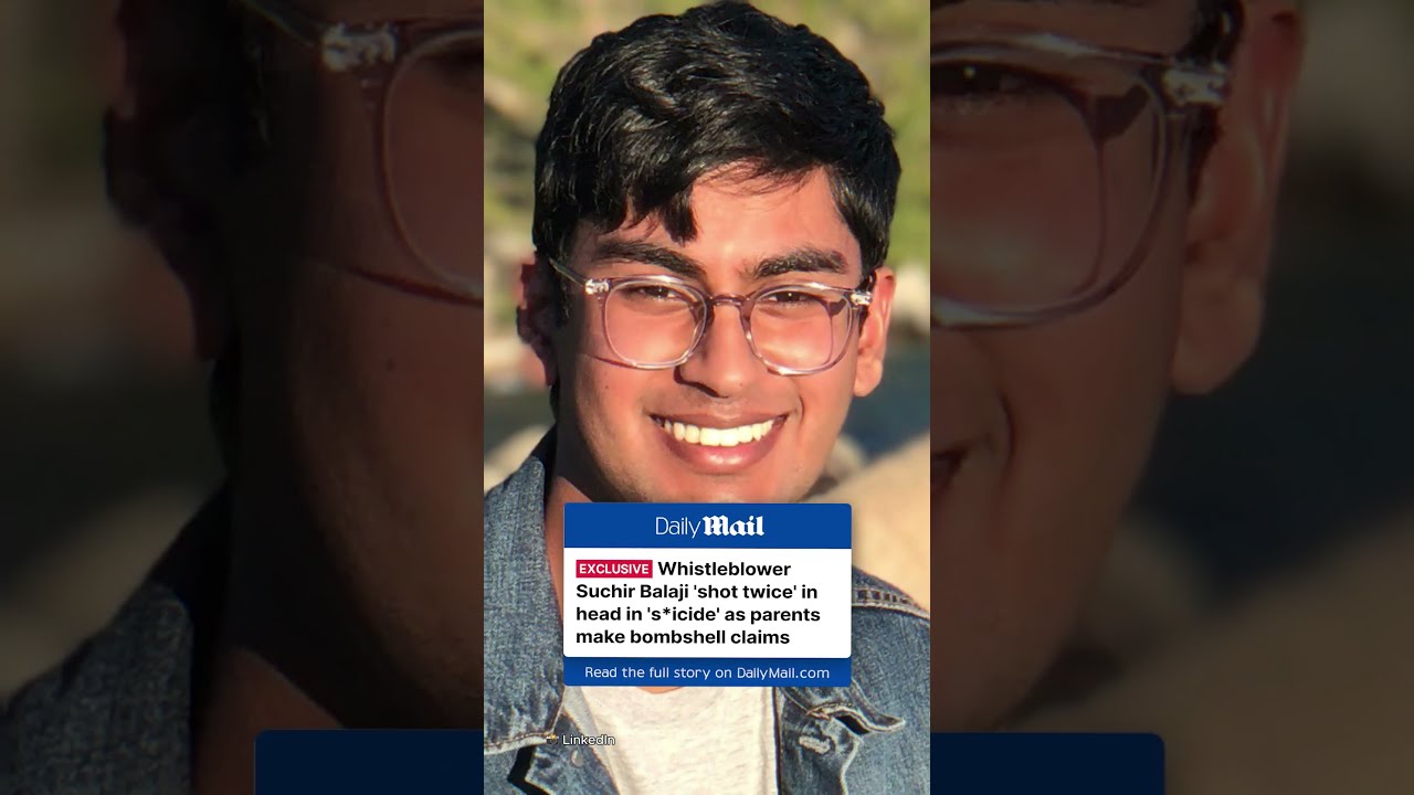 OpenAI Whistleblower Suchir Balaji Shot Twice In Head S Icide 