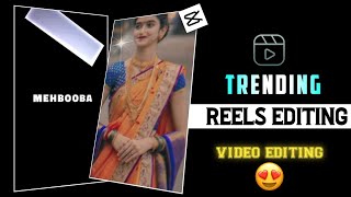 Meri Mehbooba Hindi Song Reels Video Editing !! New Trending Lyrics Instagram Status Editing Capcut