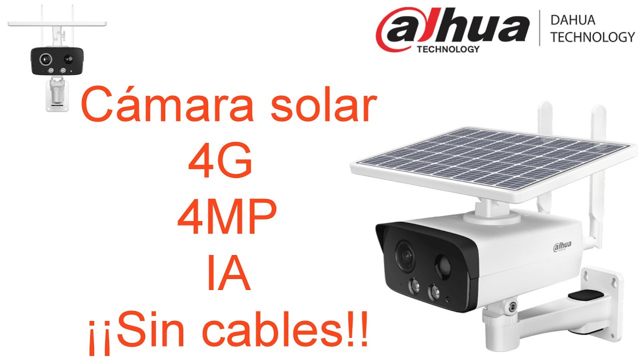 Cámara Solar 4G dahua HFW2431DG 4G - Cámaras de Vigilancia con