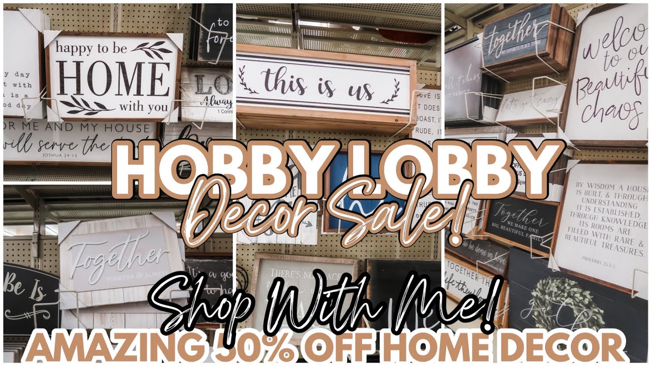 NEW* HOBBY LOBBY 50% OFF DECOR SALE SHOP WITH ME ???? | HOBBY LOBBY ...