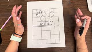 Simple grid drawing worksheet tutorial