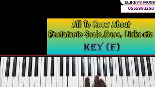 The Secrets about Pentatonic Scale,Fingering, Licks, Runs, etc They Don't Tell You in Key F