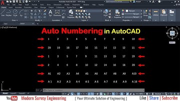 Auto Numbering in AutoCAD | TCOUNT Command | Express Tools