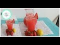 fresco o agua de limon con fresas las recetas de anita