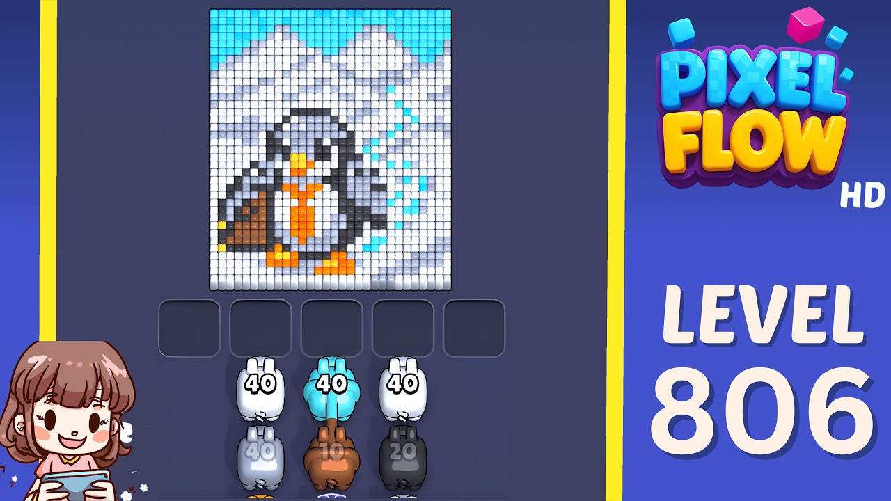 Pixel Flow Level 806 Solution Walkthrough - YouTube