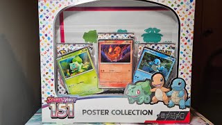 Opening a Pokémon TCG 151 Poster Collection
