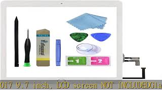 Zentop for White iPad 5 2017 9.7 inch （A1822, A1823） Touch Screen Digitizer Assembly Replacement wi