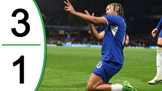 Chelsea vs Arsenal 3-1 Highlights \& Goals | Women's Super League 2024