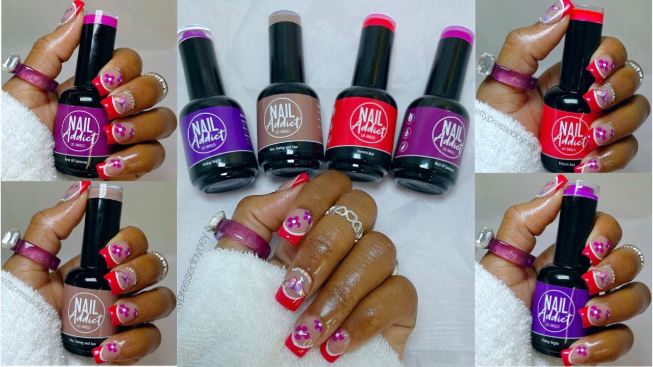 SPRING / SUMMER NAILS | NAIL ADDICT LA GEL POLISH REVIEW | press on nails business