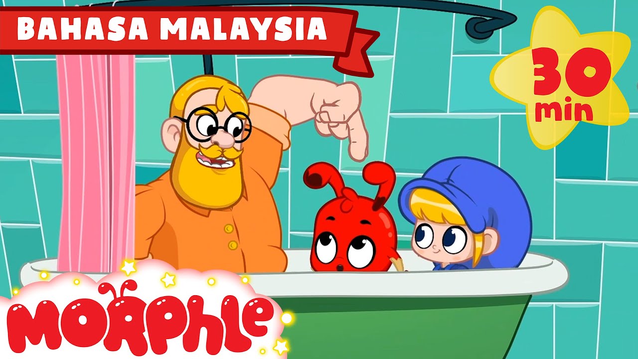 Morphle Mandi | My Magic Pet Morphle | Morphle Bahasa Malaysia | Kartun Kanak-Kanak