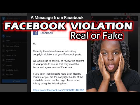 Received Email Stating Facebook Copyright Violation, Is it a SCAM or REAL | EditsByEni