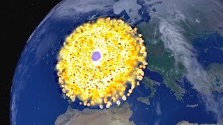 Giant Meteor Strikes France - Universe Sandbox